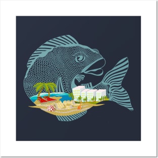 Dry Dream for a Beautiful Fish Posters and Art